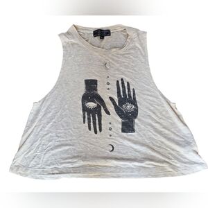 Neoclassics Oversized Day & Night CropTank Top Size L EUC